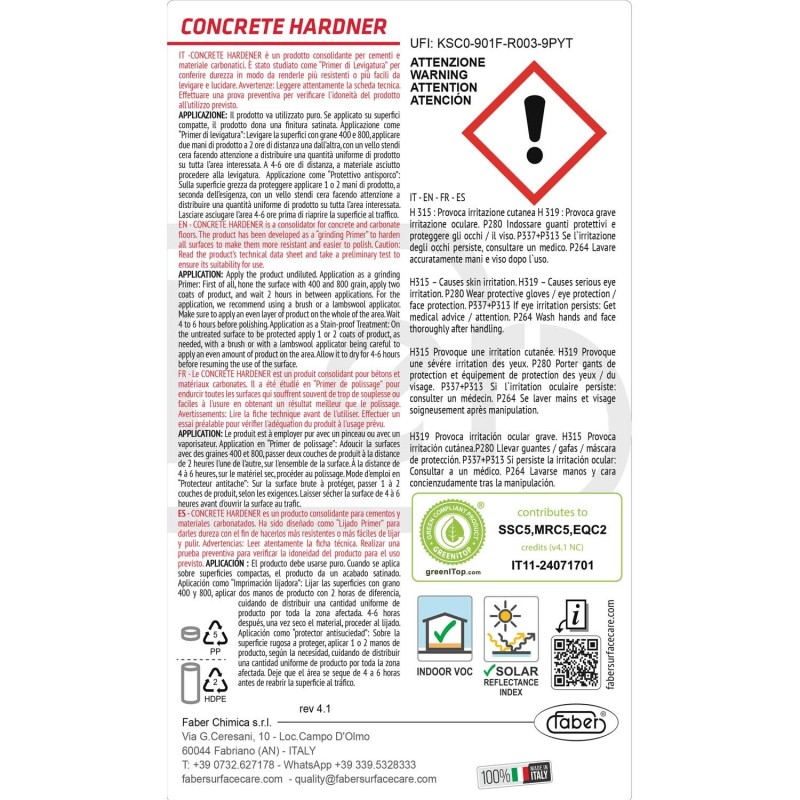 CONCRETE HARDENER - BOX