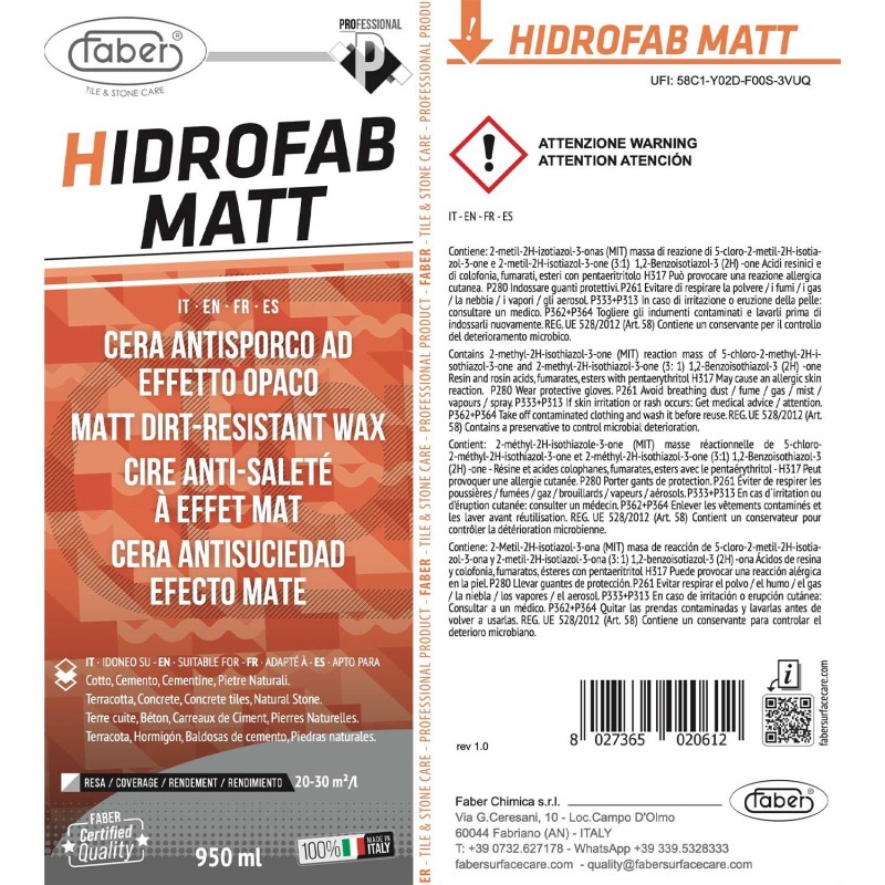 HIDROFAB MATT - SCATOLA