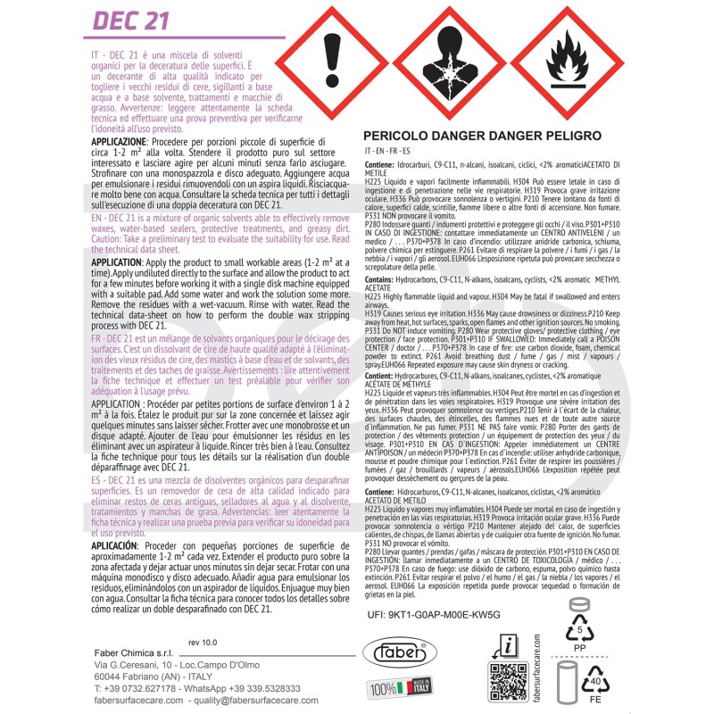 DEC 21 - Etichetta